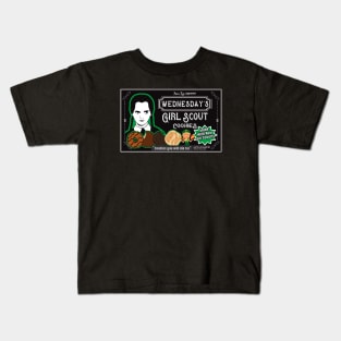 Wednesday's Girl Scout Cookies Kids T-Shirt
